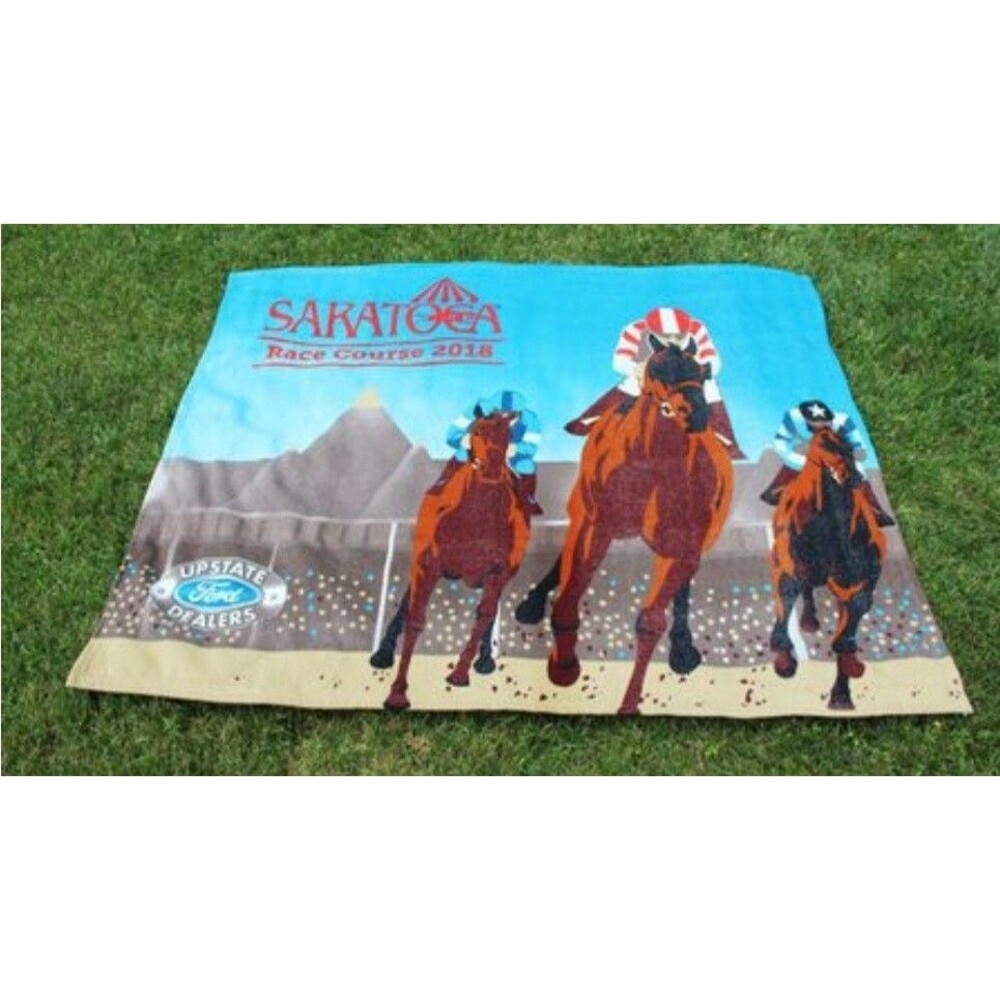 Saratoga Race Course Promotional Upstate Ford 2018 Lightweight Blanket NEW SGA